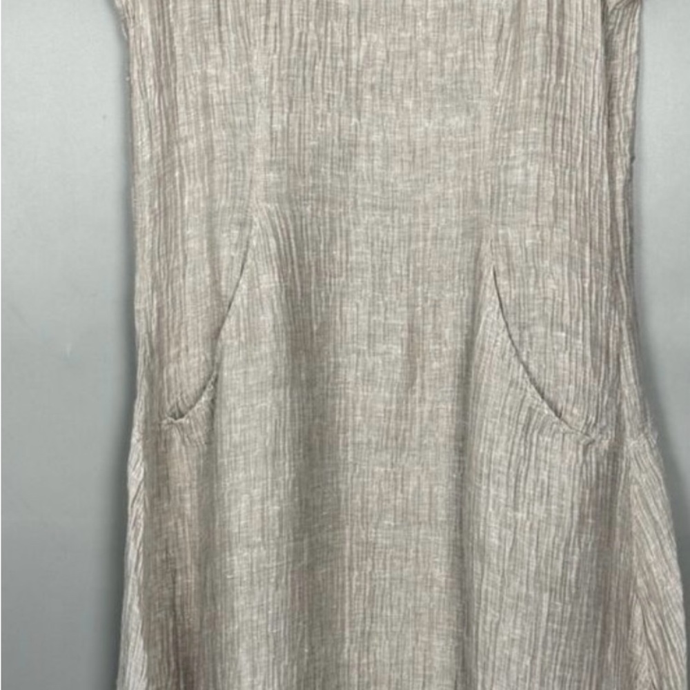 Grizas Textured Midi Dress in Light Gray